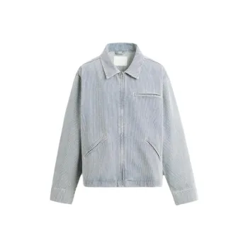 ZARA Denim Jacket Men's Stripes