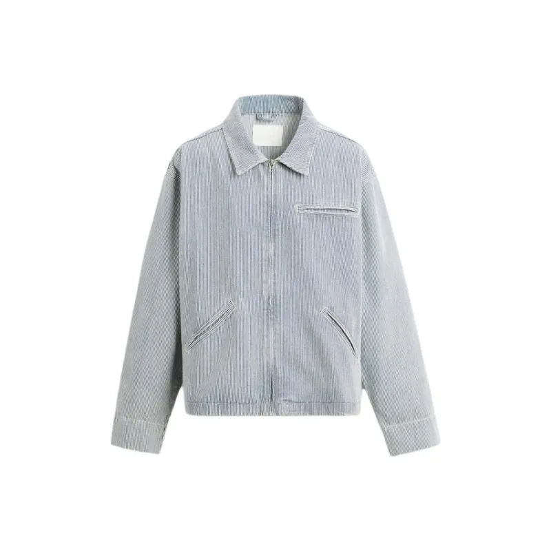 ZARA Denim Jacket Men's Stripes-0