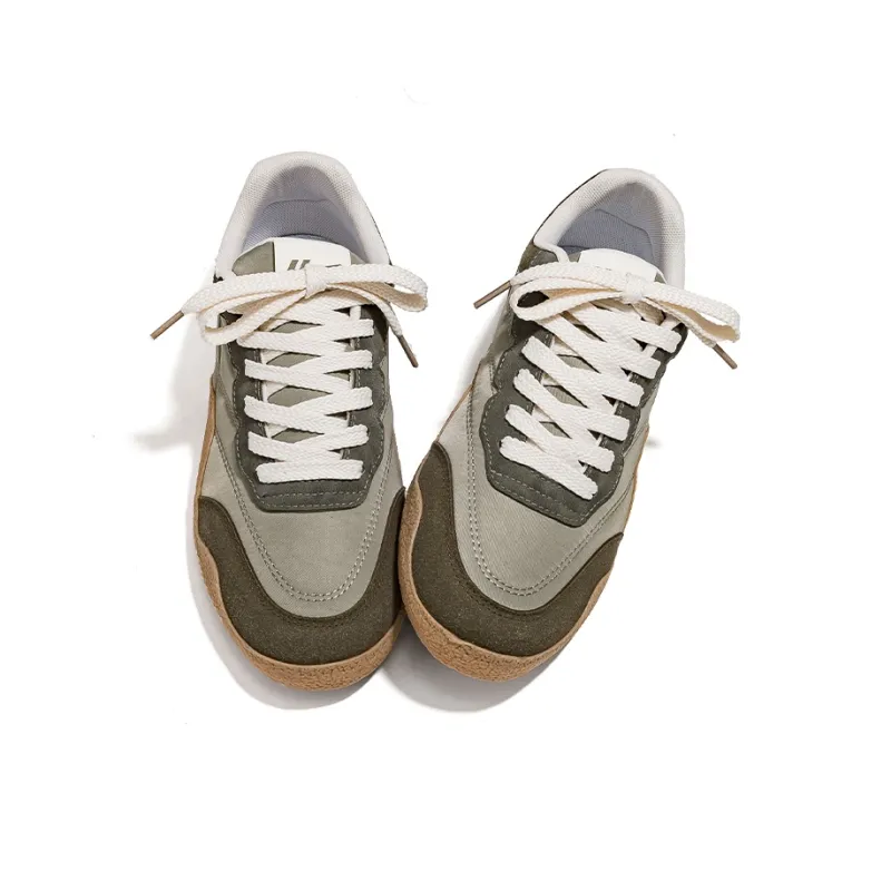 Warrior Low Top Skateboard Shoes Men's Army Green-3