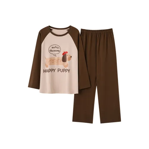 Chun Xi Pajama Set Women's Khaki
