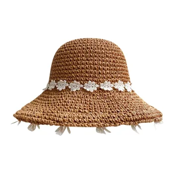 MITHAOL KUSC Straw Woven Bucket Hats Women's