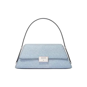 MICHAEL KORS Ludlow Sheepskin Shoulder Bag Medium Size Women's Light Blue