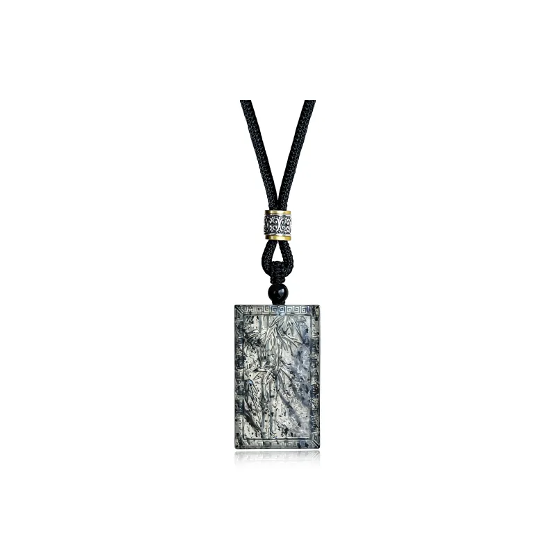 JIAOSHIYU Serpentine Jade Necklaces Unisex-0