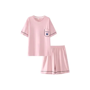Huggy Kissy Pajama Set Women's Pink