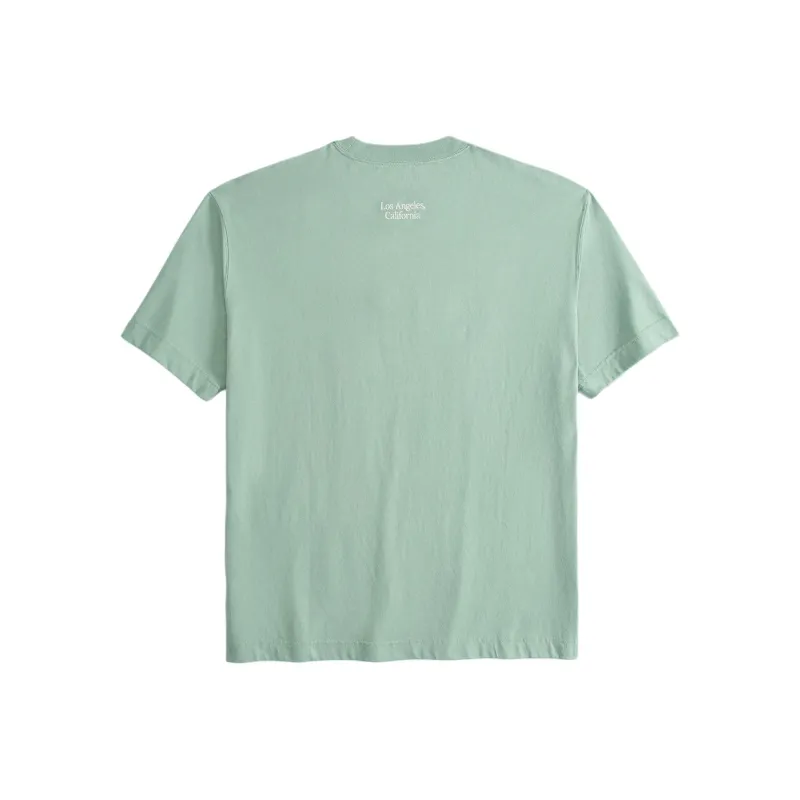 Hollister T Shirt Unisex Khaki Green-1