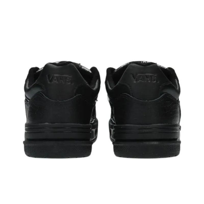 Vans Upland Anti Slip Wear Resistant Low Top Skateboard Shoes Unisex Black-4