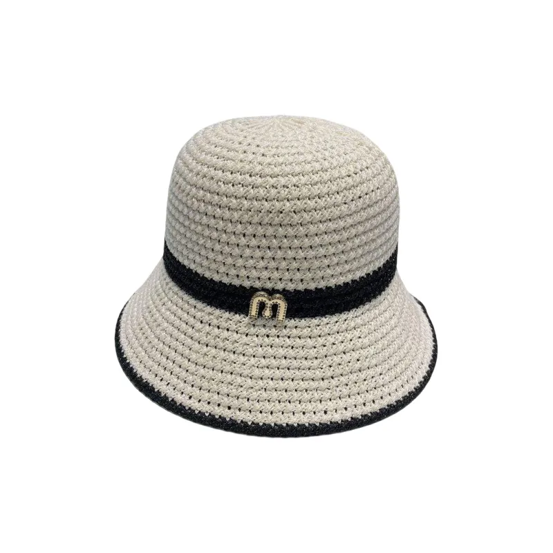 MITHAOL KUSC Straw Woven Bucket Hats Women's-1