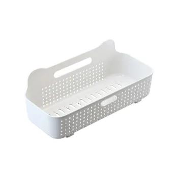 JINGLINGLONG Hole Free Storage Rack For Snacks Cosmetics And Multifunctional Bedside Wall Mounted Basket