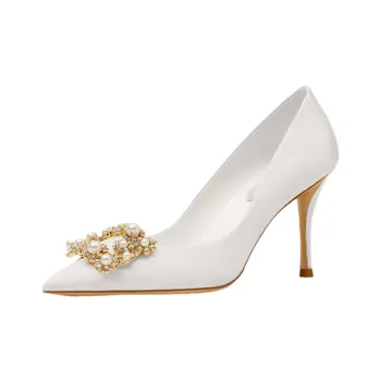 Houseofavenues High Heels Women's White