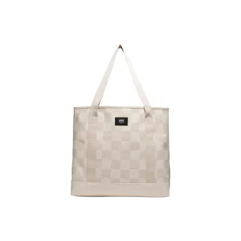 Vans Cotton Canvas Tote Bag Shopping Bag Shoulder Bags Regular Unisex Oat Beige