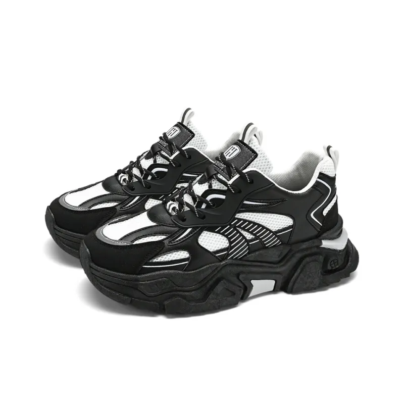HACKBUTEER Low Top Chunky Sneakers Men's-8