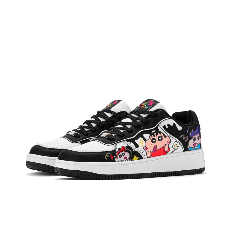 Crayon Shinchan Slip Resistant, Abrasion Resistant, Breathable Low Top Skateboard Shoes Unisex-2