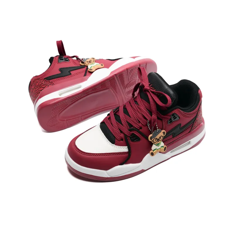 Teddy Bear Collection Coverage Slip Resistant, Abrasion Resistant, Lightweight Low Top Skateboard Shoes Unisex-59
