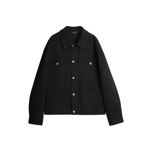 Dupu Contracted Denim jacket Beach Men's Black