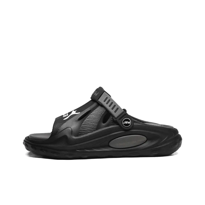 JEANSWEST New Trendy Brand Graffiti Chinese Innovation Style Beach Sandals Men's-12