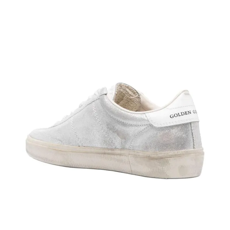 Golden Goose Soul Star Low Top Skateboard Shoes Women's Silver-3