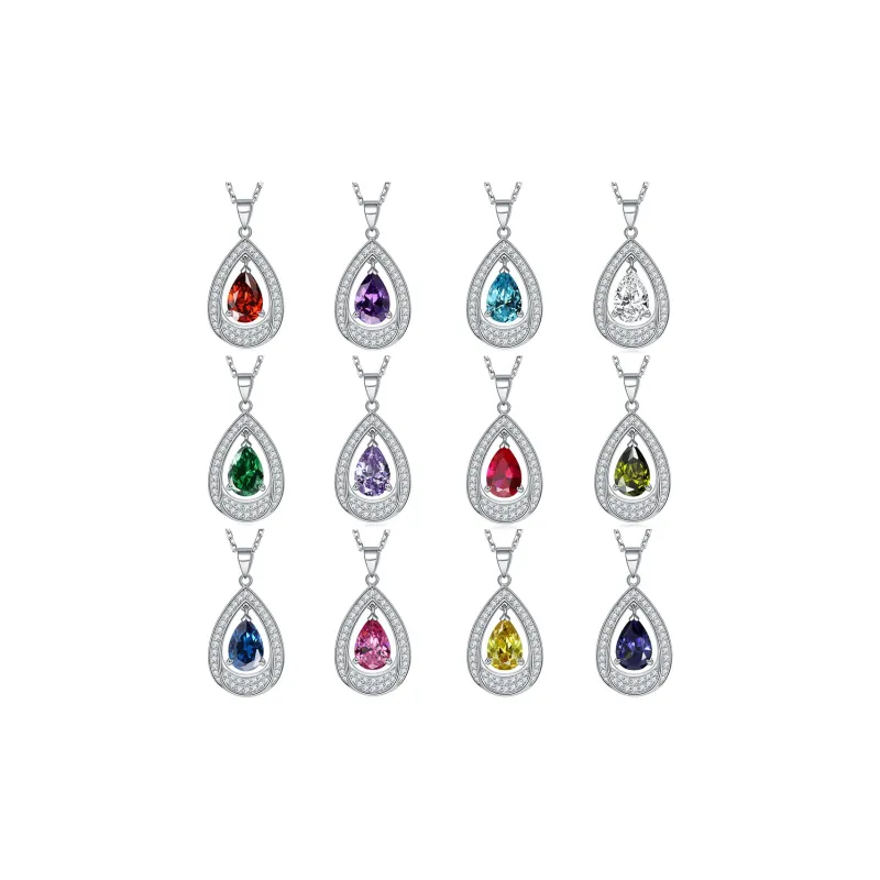 STUERY 925 Sterling Silver Necklaces Women's-15