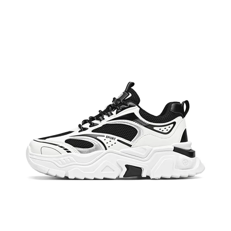 HACKBUTEER Low Top Chunky Sneakers Men's Box Included-5