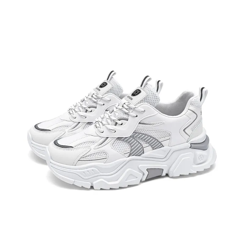 HACKBUTEER Low Top Chunky Sneakers Men's-3