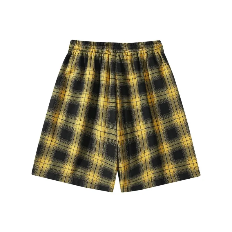 EMINU Casual Shorts Unisex Yellow-1