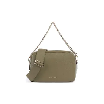 MICHAEL KORS Bryant Grain Cow Leather Shoulder Bag, Crossbody Bag, Handbag Women's Hunting Green