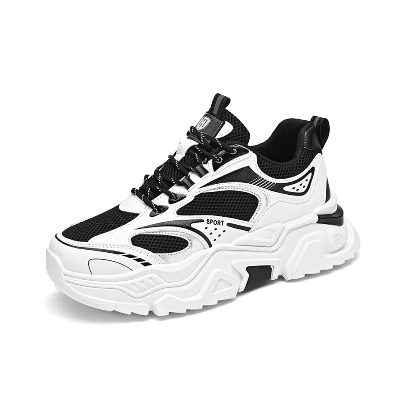 HACKBUTEER Low Top Chunky Sneakers Men's Box Included-6
