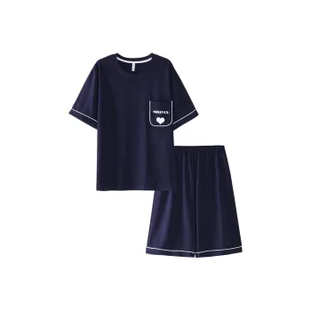 Huggy Kissy Pajama Set Men's Dark Blue