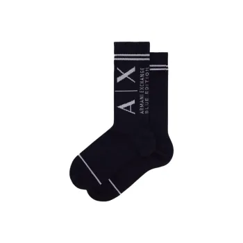 ARMANI EXCHANGEAE Mid Calf Socks Women's 1 Pack Marine Blue