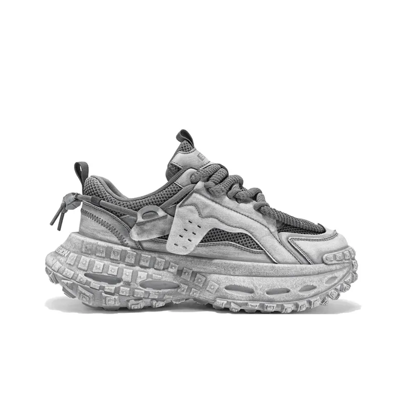 Budding Bear Anti Slip Wear Resistant Breathable Height Increasing Low Top Chunky Sneakers Men's-24
