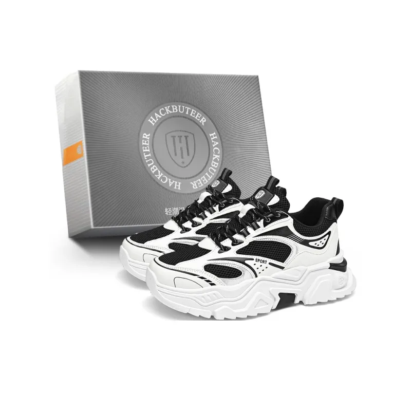 HACKBUTEER Low Top Chunky Sneakers Men's Box Included-4