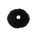 Black Pleated Oversized Headband