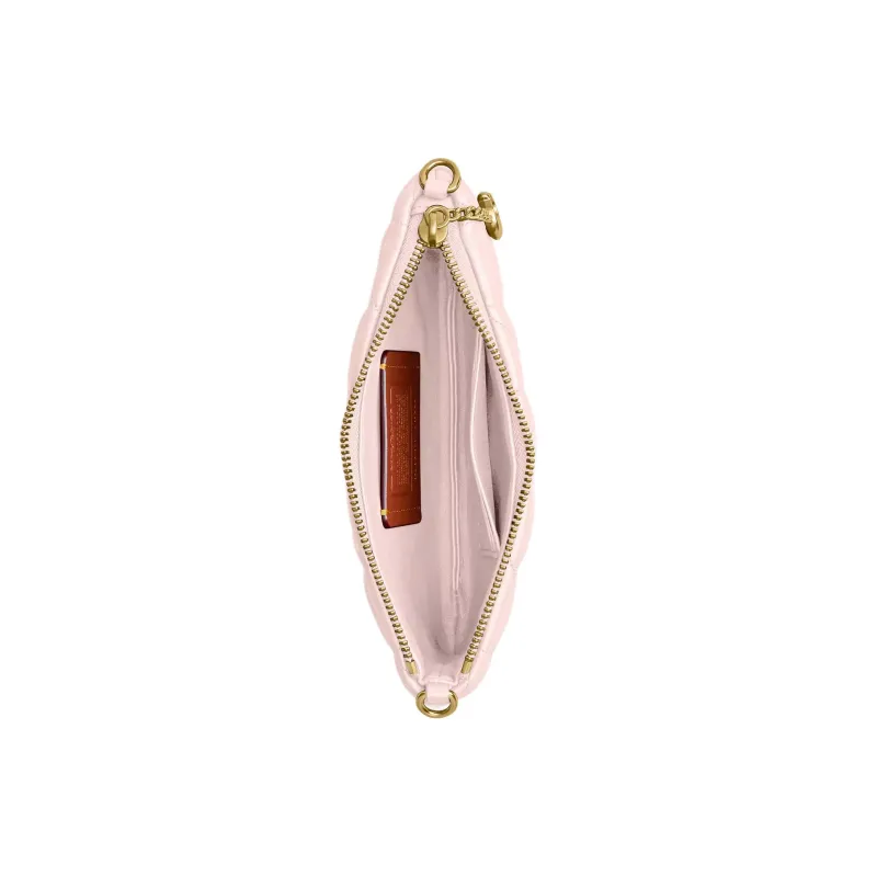 COACH Pouch Nappa Leather Shoulder Bag Small Size Women's Blush Pink-2