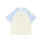 Sky Blue & Apricot