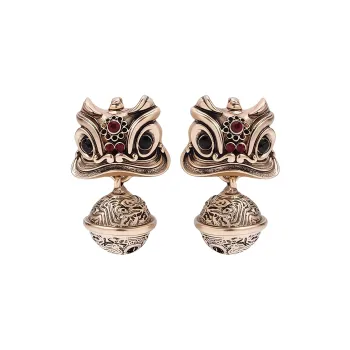 KING OF BLING 925 Sterling Silver Pin, Alloy, Zircon Earrings Women's