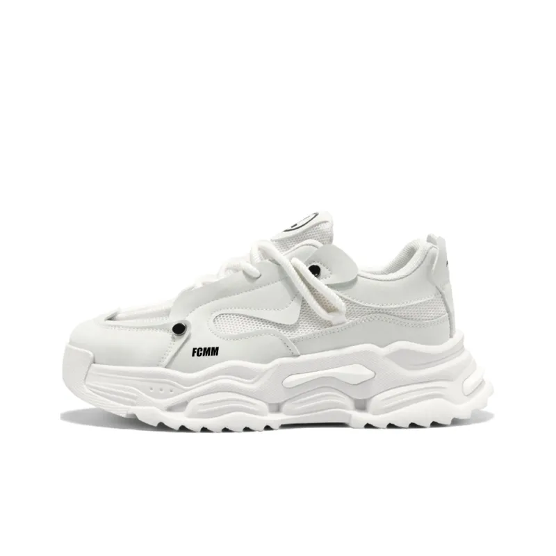 FCMM Anti Slip And Wear Resistant Height Increasing Low Top Chunky Sneakers Men's-0