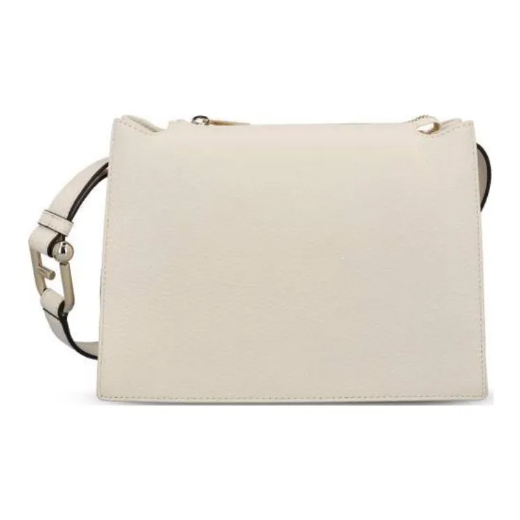 Furla Grain Leather Shoulder Bag Trumpets Women's Cream-2