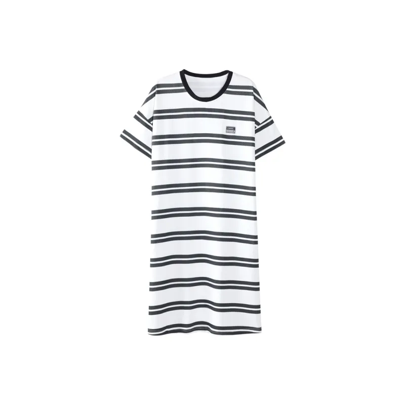 Huggy Kissy Nightgown Women's Stripes Black-0