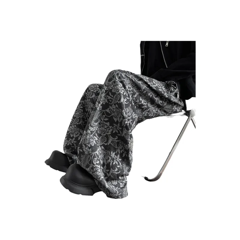 WARNING LIGHT Casual Pants Unisex Black-6