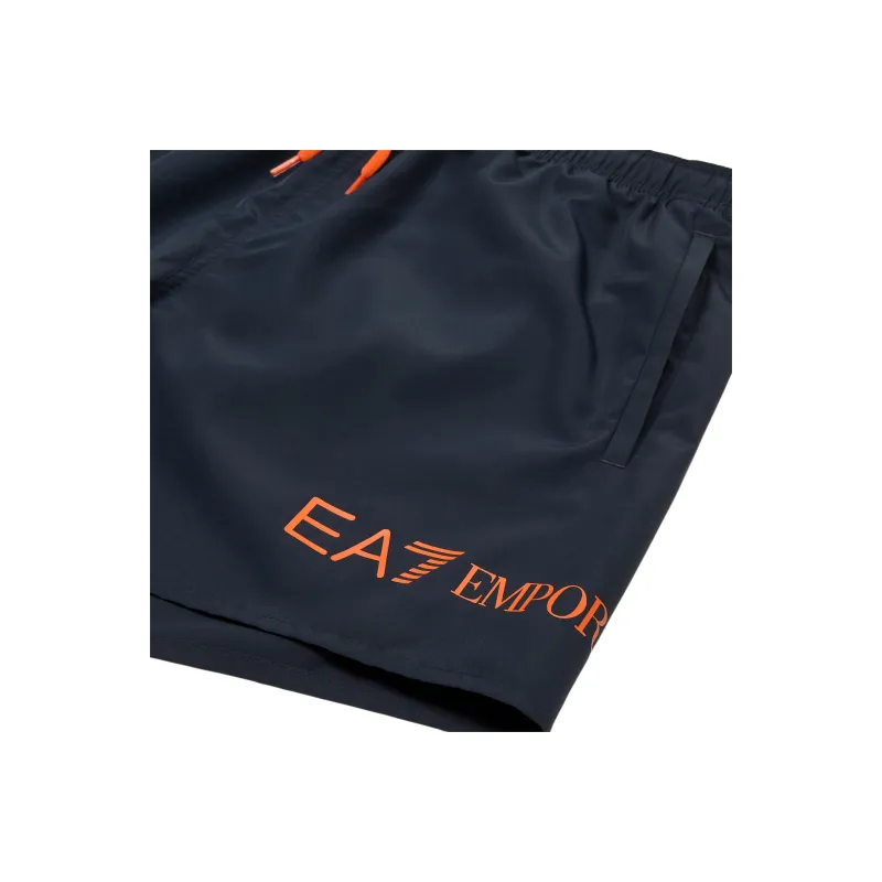 EMPORIO ARMANI Logo Printed Swim Shorts-1