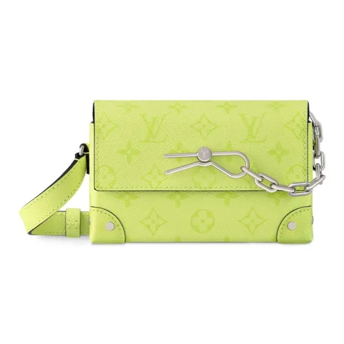LOUIS VUITTON Steamer Coated Canvas Shoulder Bag Men's Lemon