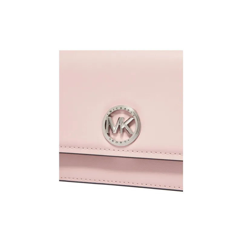 MICHAEL KORS Delancey Split Cow Leather One Shoulder Handbag Small Size Women's Light Pink-3