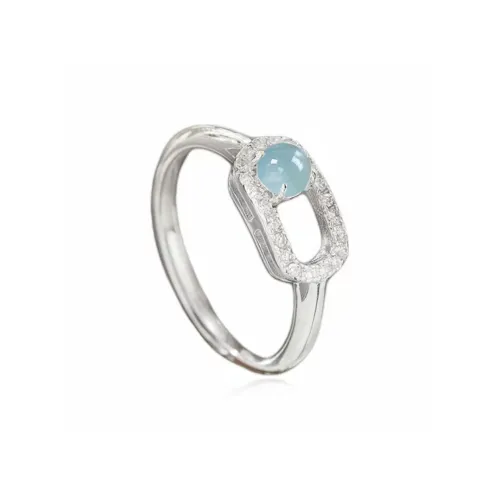 BYTHERE Glutinous Jade Rings Women's