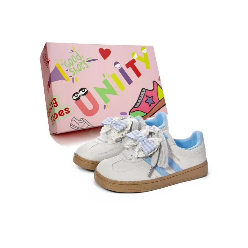 UNIITY Skateboard Shoes Women's Low Top Yellow Blue/Green Brown/Cream Blue-25