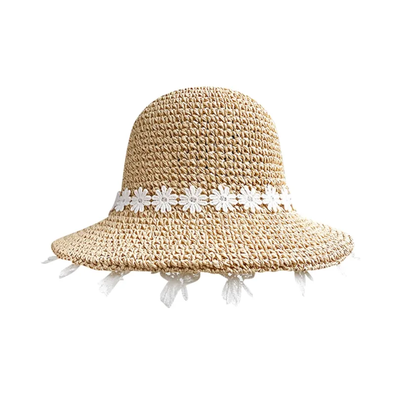 MITHAOL KUSC Straw Woven Bucket Hats Women's-2
