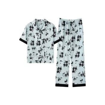 JINXU Pajama Set Women's Peacock Green
