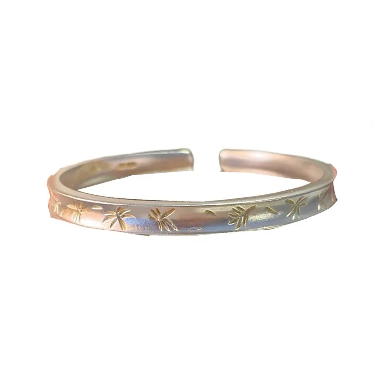 Stone Edge Poly 999 Fine Silver Sterling Silver Bracelets Unisex-0