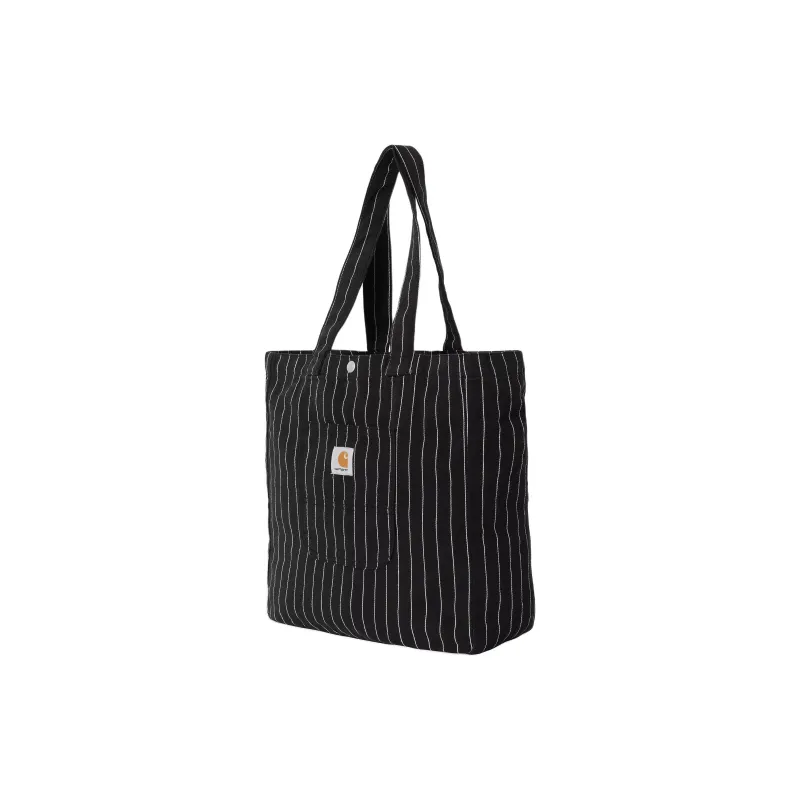 Carhartt WIP Cotton Tote Bag, Shopping Bag, Shoulder Bag Unisex Black-1