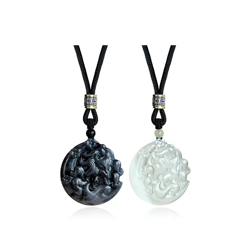 JIAOSHIYU Serpentine Jade Necklaces Unisex-6