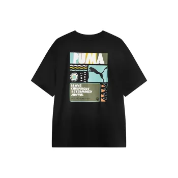PUMA HcRELAXED T Shirt Unisex Black