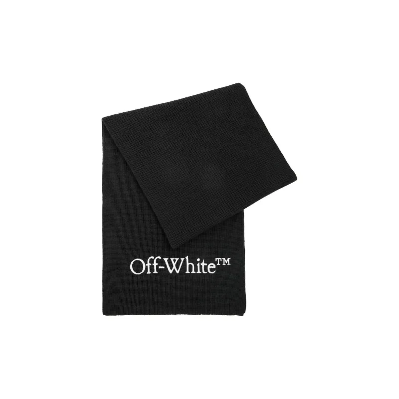 OFF WHITE Bookish Knit Scarf-2